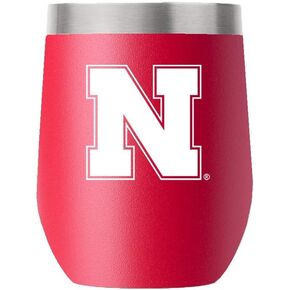 Gametime Sidekicks Nebraska 12oz Red Stemless Tumbler - Officially Licensed, 18/8 Stainless Steel, Double-walled, Vacuum-insulated, UV LED Printed Logos, Sweatless, Stays Hot/Cold - in Saudi Arabia