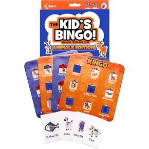 Regal Games - Kingo - Kids’ Bingo Set - Includes 4 Boards, 24 Calling Cards - Creative Learning, Mental Development - Sight Words - Ideal for 2-4 Players, Ages 3+