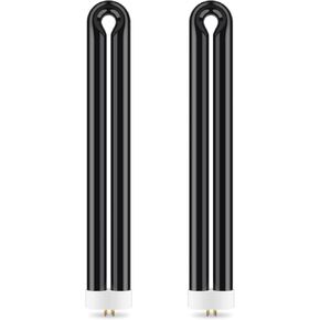 PACETAP 40W Replacement Bulb with 4 Pin Base, 2 Pack U Shape Lamp Tube Indoor Outdoor Light Bulbs Compatible with Black Flag BZ-40BLK BZ-40DX BZ-40MAX, for Stinger B4045-4 UVB45 (Black)