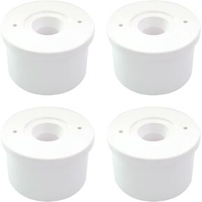 1-1/4“ Caster Fitting Insert, Furniture Grade Fittings for Caster Connection (Pack of 4)