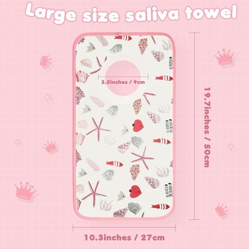 Newwiee 5 Pcs Pullover Toddler Bibs Full Coverage Baby Bibs Soft Absorbent Cotton Towel Bibs for Toddler Drooling Feeding in Kuwait