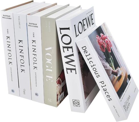 Fake Books for Decoration,Decorative Books for Home Decor,decoracion para sala libros decorativos,para mesa de Centro,Designer Books Decor Set,Coffee Table Books Decor in Saudi Arabia