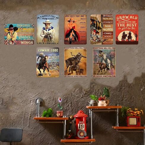 Metal Tin Sign The Walking Dead Consists of Actors And Signatures Movie Poster Wall Decor Fun for Home Kitchen Bar Room Garage Vintage Retro Plaque 12x8 Inch in Saudi Arabia