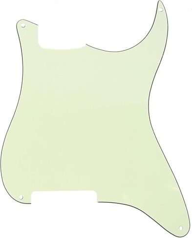 Musiclily 4 Hole Guitar Strat Pickguard Material Blank Scratch Plate Custom for Fender Stratocaster Electric Guitar Replacement, 1Ply Glossy Black in Kuwait