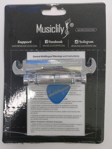Musiclily ABR-1 Style Tune-o-matic Stop Tailpiece for Les Paul Style Guitar Replacement, Black in Saudi Arabia