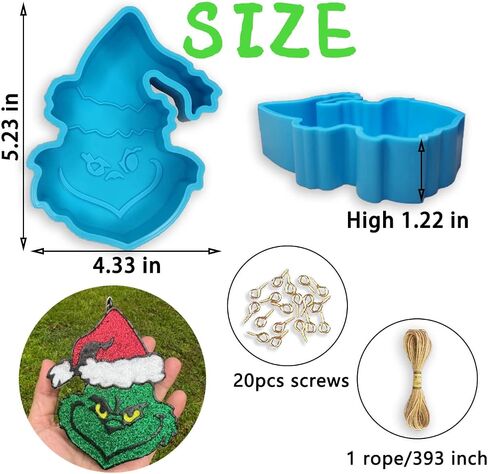 Christmas Deer in Scope Silicone Freshie Mold, Rifanda Car Freshie Silicone Mold Aroma Beads for Car Freshies, Car Freshies Supplies Christmas Car Freshie Molds Freshies Supplies Starter Kit in Kuwait