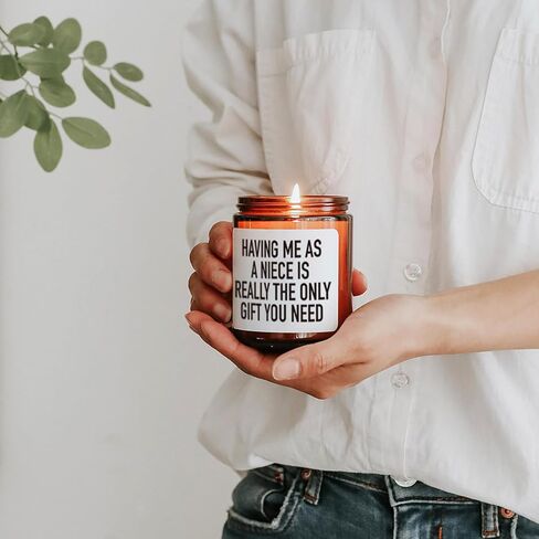 Cool Aunt Candle Gifts from Niece Nephew, Birthday Candle Gift for Aunt, Cool Aunt Scented Candle, Natural Soy Wax, 7oz Cool Aunt Birthday Gifts from Niece Nephew Funny Idea Gift for Aunts in Kuwait