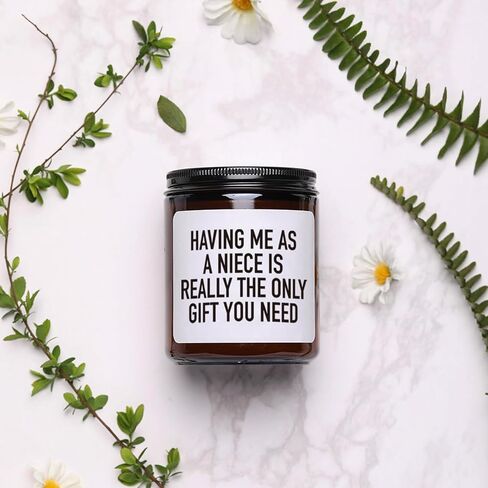 Cool Aunt Candle Gifts from Niece Nephew, Birthday Candle Gift for Aunt, Cool Aunt Scented Candle, Natural Soy Wax, 7oz Cool Aunt Birthday Gifts from Niece Nephew Funny Idea Gift for Aunts in Kuwait