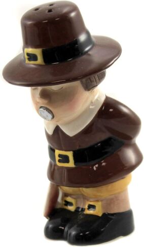 Pacific Giftware Turkey and Pilgrim Magnetic Ceramic Thanksgiving Salt and Pepper Shakers in Saudi Arabia