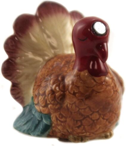 Pacific Giftware Turkey and Pilgrim Magnetic Ceramic Thanksgiving Salt and Pepper Shakers in Saudi Arabia