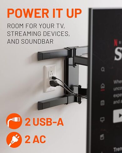 ECHOGEAR USB Outlet 2-Pack - 3.1 مخرج طاقة USB مزدوج مع 2X منافذ تيار متردد و2X منافذ USB-A - سهلة التركيب تتضمن 2X لوحات حائط وأجهزة ومآخذ 2X - مجموعة من 2، أبيض in Kuwait