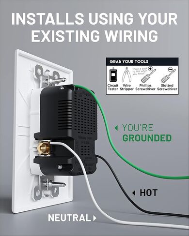 ECHOGEAR USB Outlet 2-Pack - 3.1 مخرج طاقة USB مزدوج مع 2X منافذ تيار متردد و2X منافذ USB-A - سهلة التركيب تتضمن 2X لوحات حائط وأجهزة ومآخذ 2X - مجموعة من 2، أبيض in Kuwait