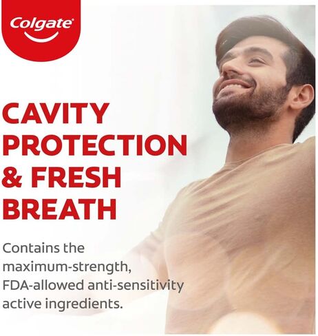 Colgate Sensitive Everyday Protection Toothpaste, Combo Pack of 160g (80g X 2), Specifically Developed for Sensitive Teeth & Healthy Gums, Colgate Toothpaste for Prevention of Cavities & Plaque in Saudi Arabia