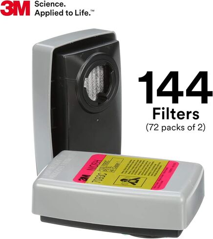 3M P100 Respirator Filter 7093B, 1 Pair, Helps Protect Against Oil and Non-Oil Based Particulates, Asbestos, Mold, Silica, Grinding, Sanding, Welding in Saudi Arabia