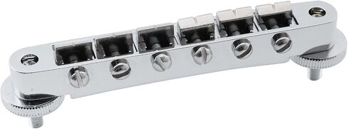 Musiclily Pro 52mm ABR-1 Tune-o-matic Bridge لجيتار كهربائي Epiphone Les Paul SG Style، كروم in Saudi Arabia