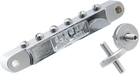 Musiclily Pro 52mm ABR-1 Tune-o-matic Bridge لجيتار كهربائي Epiphone Les Paul SG Style، كروم in Saudi Arabia