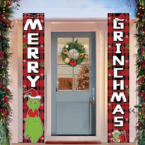 NEWISH Christmas Decorations, Indoor/Outdoor Christmas Decorations, Merry Christmas Decor, Christmas Banners for Party Front Porch Fireplace Wall in Saudi Arabia