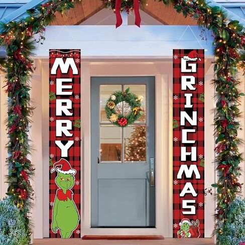 NEWISH Christmas Decorations, Indoor/Outdoor Christmas Decorations, Merry Christmas Decor, Christmas Banners for Party Front Porch Fireplace Wall in Saudi Arabia