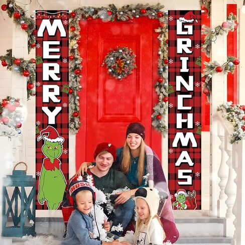 NEWISH Christmas Decorations, Indoor/Outdoor Christmas Decorations, Merry Christmas Decor, Christmas Banners for Party Front Porch Fireplace Wall in Saudi Arabia