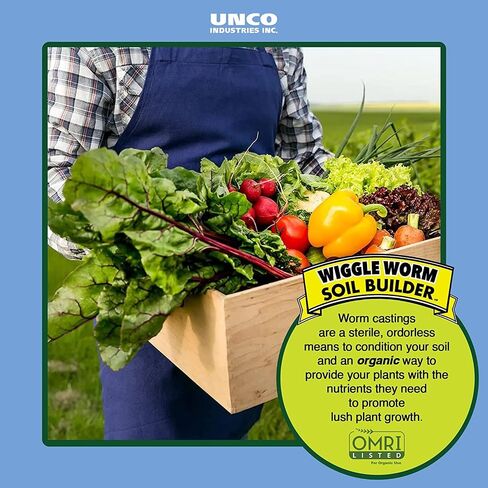 100% Pure Organic Worm Castings Fertilizer, 30-Pounds - Improves Soil Fertility and Aeration for Houseplants, Vegetables, Gardens, and More – OMRI-Listed and Mineral-Dense in Kuwait