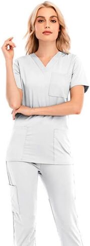 HARGLESMAN Scrubs Medical Uniform Women Scrubs Sets in Saudi Arabia