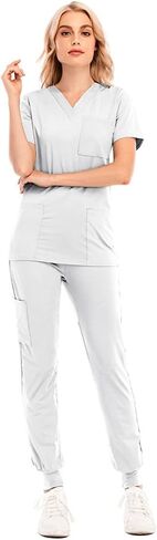 HARGLESMAN Scrubs Medical Uniform Women Scrubs Sets in Saudi Arabia