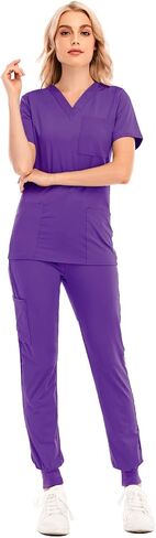 HARGLESMAN Scrubs Medical Uniform Women Scrubs Sets in Saudi Arabia