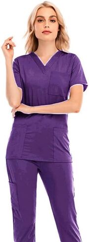 HARGLESMAN Scrubs Medical Uniform Women Scrubs Sets in Saudi Arabia