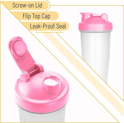 Mr. Pen- Shaker Bottles for Protein Mixes with Twist Cap, 28 oz, Pink Protein Shaker Bottle with Wire Whisk Ball, Mixer Bottle, Protein Shake Bottles, Protein Bottle, Protein Shake Bottle in Saudi Arabia