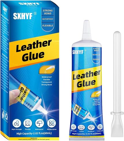 Leather Glue - 30g Leather Glue Adhesive, Clear Super Glue for Bonding Between Leather and Leather, Leather and Others Materials, Suitable for All Kinds of Leather, PU Leather,Permanent, Washable in Kuwait
