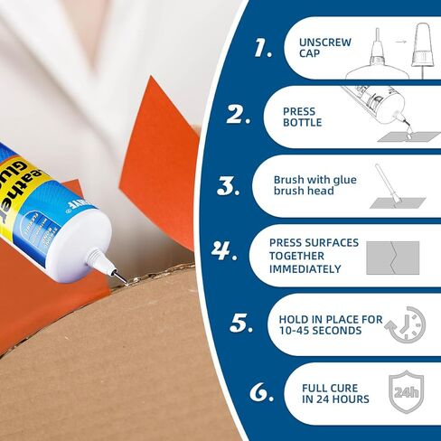 Leather Glue - 30g Leather Glue Adhesive, Clear Super Glue for Bonding Between Leather and Leather, Leather and Others Materials, Suitable for All Kinds of Leather, PU Leather,Permanent, Washable in Kuwait