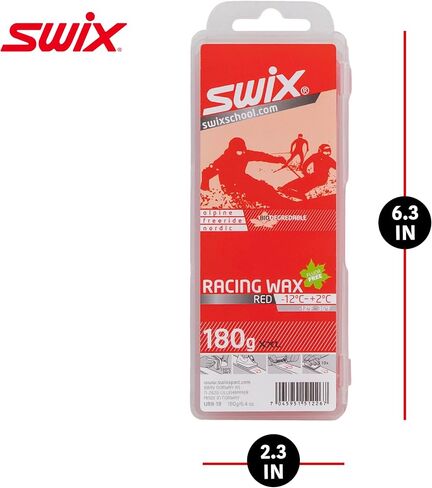 سويكس T75W عرض 120 × 35 سم | طاولة شمع مدمجة خفيفة الوزن، ملحقات ضبط ارتفاع ساق واحدة للتزلج والتزحلق على الجليد، باللون الأحمر in Saudi Arabia