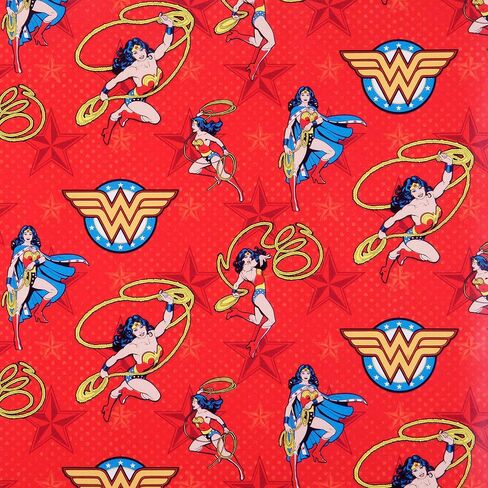 Hallmark Justice League Wrapping Paper Bundle with Cut Lines on Reverse (3 Rolls - 60 sq. ft. ttl) Wonder Woman, Batman, Superman, Flash, Green Lantern in Saudi Arabia