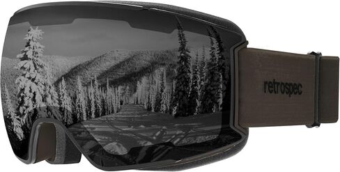 Retrospec Zenith Ski Goggles - Snowboard Goggles for Men, Women, Boys & Girls - 100% UV Protection, Anti-Fog Snow Goggles in Kuwait