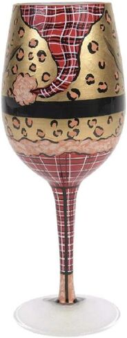 Enesco Lolita Snazzy Santa Wine Glass in Saudi Arabia
