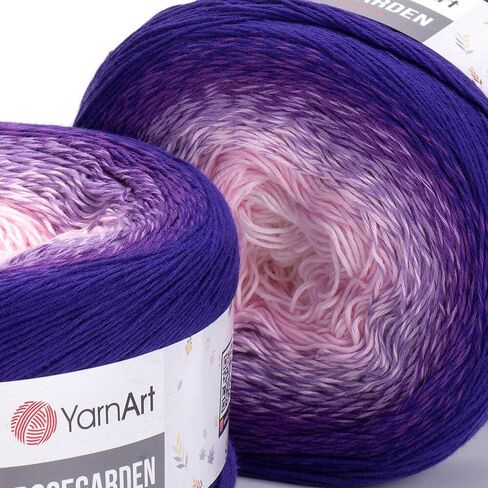 غزل الفن YarnArt RoseGarden 100% قطن سوبر فينو كيك غزل 1 Skein / كرة 250 جرام (8.8 أونصة) 1093 ياردة (317) in Kuwait