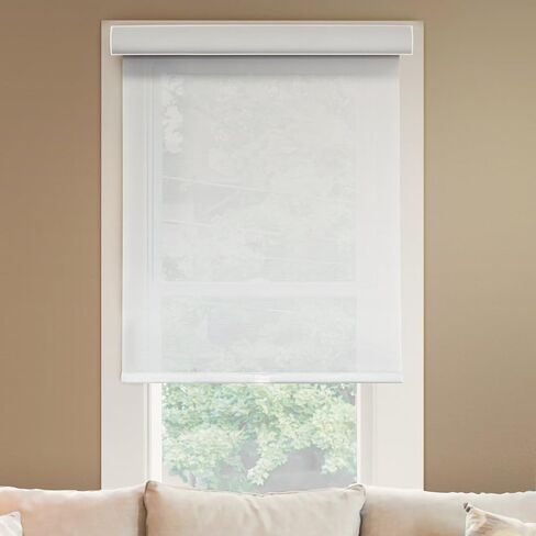 Chicology Deluxe Free-Stop Cordless Roller Shades, No Tug Privacy Window Blind, Magnolia (Light Filtering), 66"W X 72"H in Saudi Arabia