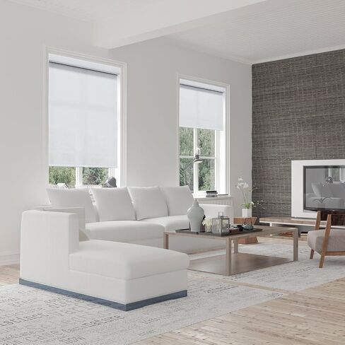 Chicology Deluxe Free-Stop Cordless Roller Shades, No Tug Privacy Window Blind, Magnolia (Light Filtering), 66"W X 72"H in Saudi Arabia