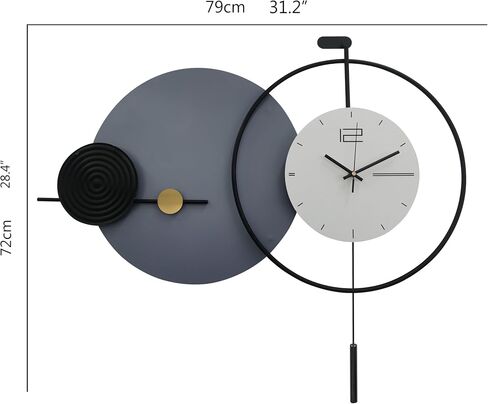 Wall Clocks for Living Room Decor,Large Decorative Wall Clock, with Silent Movement Wall Clocks for Home Wall Art Decor Clock in Saudi Arabia