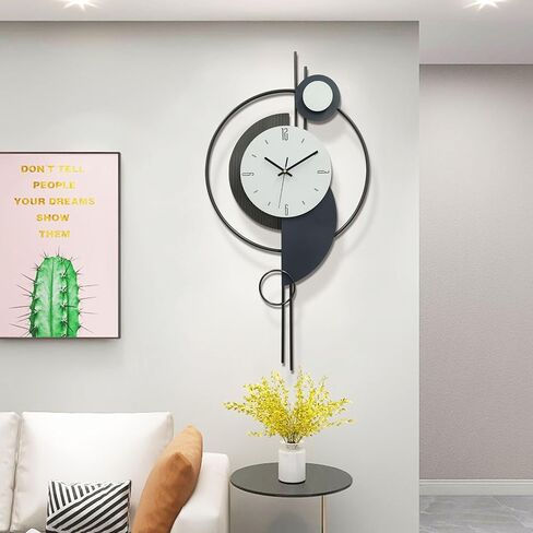 Wall Clocks for Living Room Decor,Large Decorative Wall Clock, with Silent Movement Wall Clocks for Home Wall Art Decor Clock in Saudi Arabia