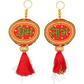 Ganesh Subh Labh Wall Hangings Indian Traditional Home Office Temple Festival Décor Decoration & Gifting Size- Height 17 inches