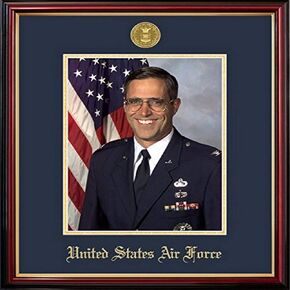 Campus Images AFPPT001 Air Force Portrait Petite Frame with Gold Medallion, 8" x 10"