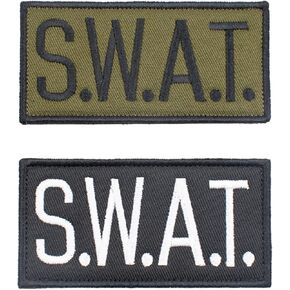 2 Pack Embroidered Sheriff Patches with Hook and Loop Tactical Small Police Patch Law Enforcement Badges for Officer Guard Uniforms Vest Chest or Shoulder (Black and Yellow, 4 x 1.57 inches)