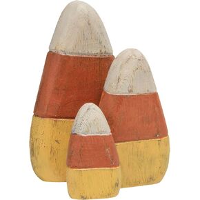 CWI Gifts Wooden Candy Corn Shelf Sitters 3/Set, Multi