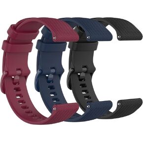 Bands Compatible with Amazfit GTR 3 Pro/GTR 3 Band Strap 22mm Quick Release Waterproof Soft Silicone Replacement Band for Amazfit GTR 3/GTR 3 Pro