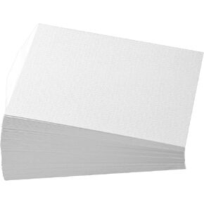 100 Pieces Watercolor Paper 140 lb/ 300 GSM Heavyweight Art Paint Paper White Water Coloring Paint Paper for Artist and Kids (5 x 7 Inch)
