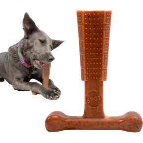 SPOT by Ethical Products - Bambone Plus – Easy Grip Durable Dog Chew Toy for Aggressive Chewers – Great Dog Chew Toy for Puppies and Dogs Dog Toy - Beef - Large in Kuwait