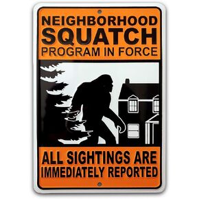 Whatever, Just Wash Your Hands 10 x 10 inch Embossed METAL SIGN with Bigfoot