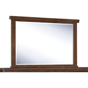 Signature Design by Ashley Ralene Mid-Century Modern 47 x 31 Bedroom Mirror, Medium Brown