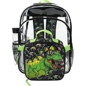 Dinosaur DJT-Rex 3-Piece Backpack & Lunchbox Set with Water Bottle